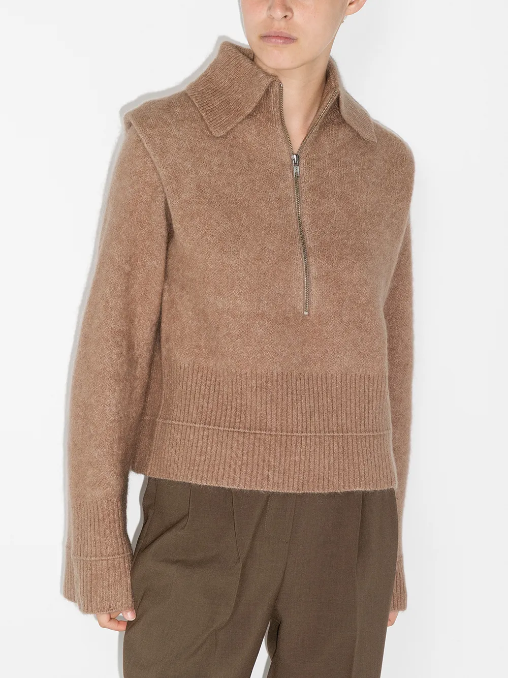 Image 2 of REMAIN Giana half-zip jumper