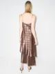 Fendi FF Karligraphy satin dress