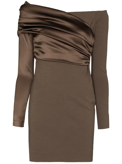 Fendi off-shoulder ruched minidress