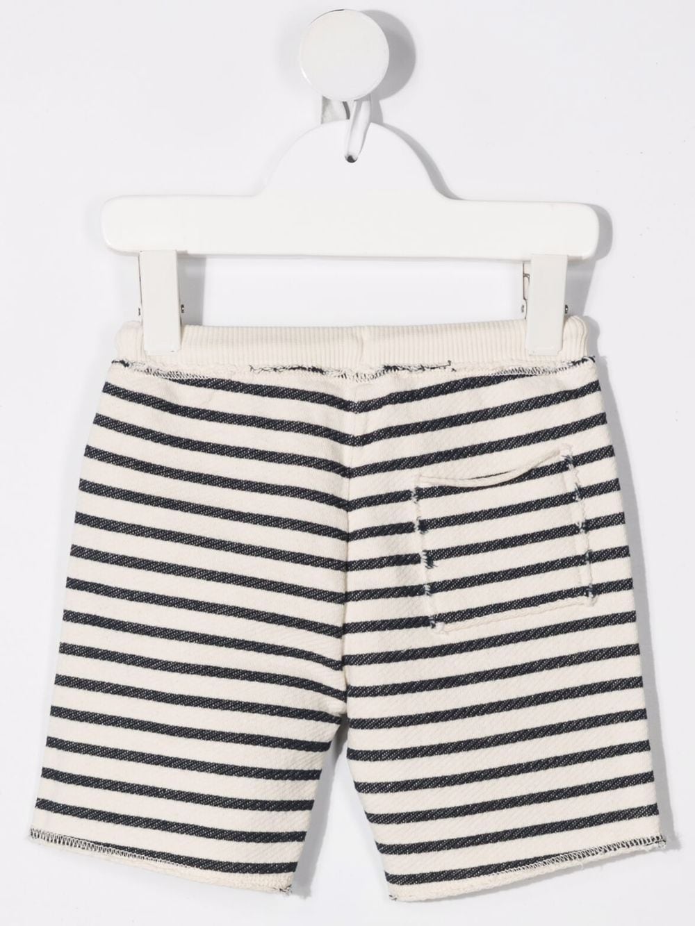 Shop Zhoe & Tobiah Striped Cotton Shorts In Neutrals