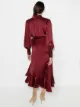 ZIMMERMANN asymmetric pleated wrap dress