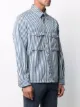 Xacus striped pocket-detail shirt
