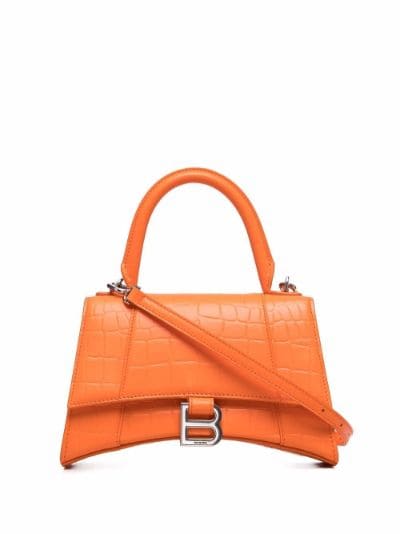 balenciaga mini hourglass bag orange