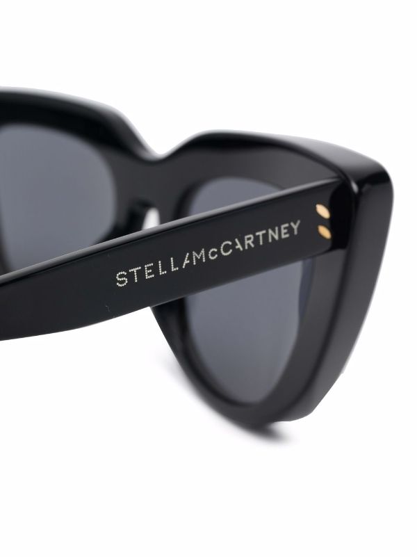 stella mccartney cat eye sunglasses black