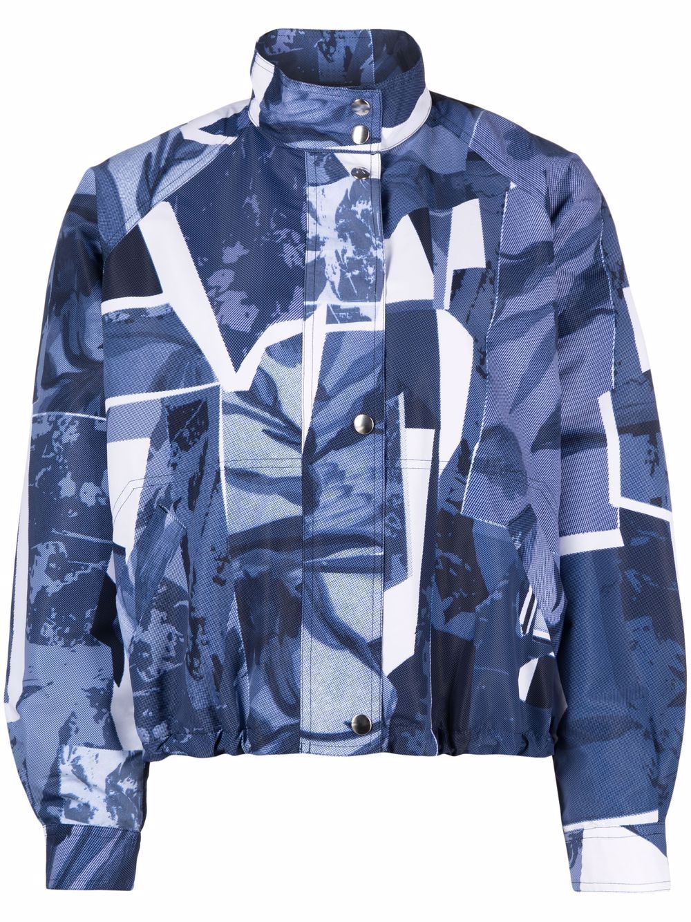 фото Kenzo куртка tropic camo с высоким воротником