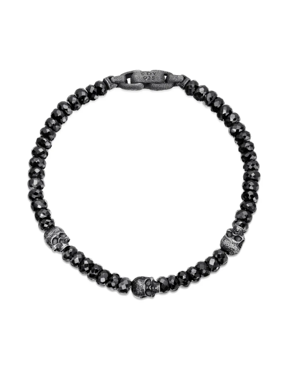 David Yurman Memento Mori Skull Station オニキス