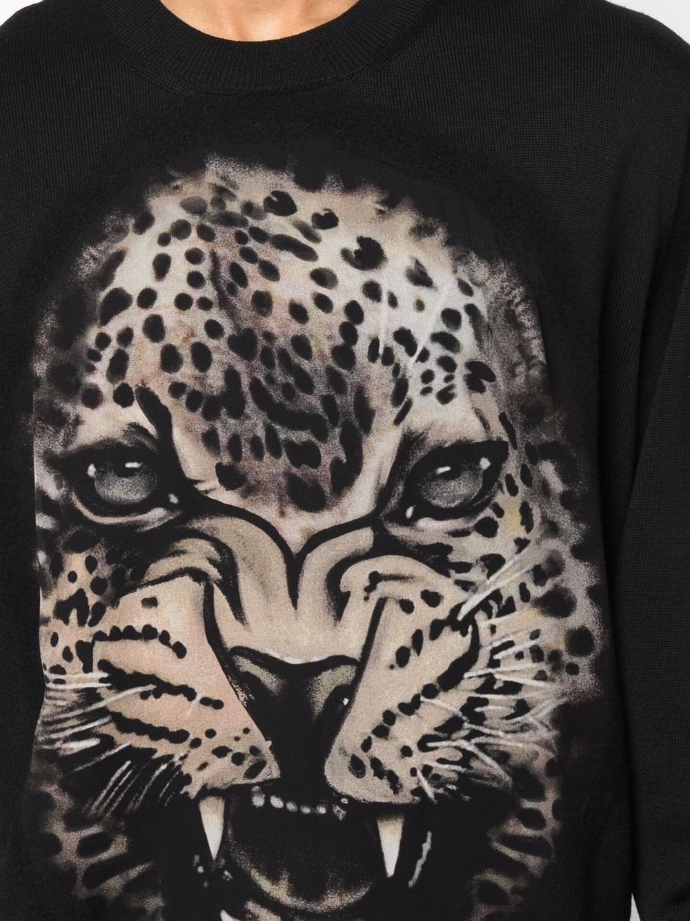 фото Roberto cavalli шерстяной свитер с принтом jaguar
