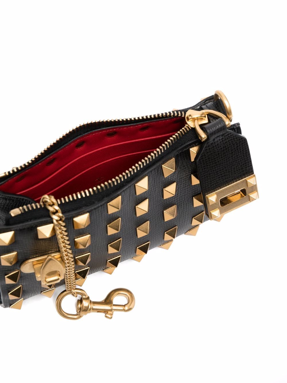 фото Valentino garavani rockstud leather pouch