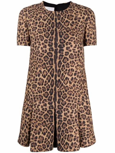 Valentino Garavani leopard print minidress