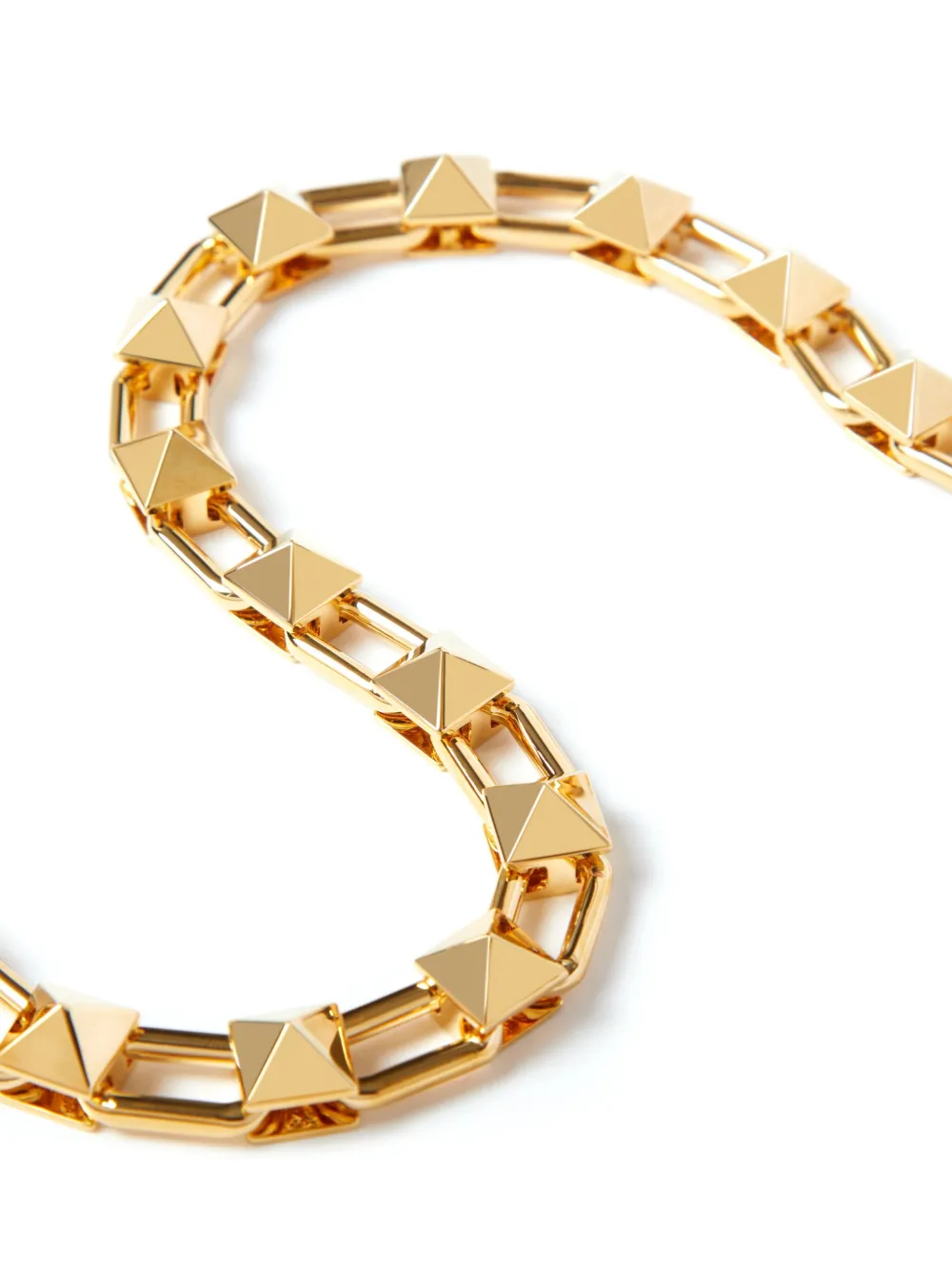 Valentino Garavani Rockstud halsketting met schakels - Goud