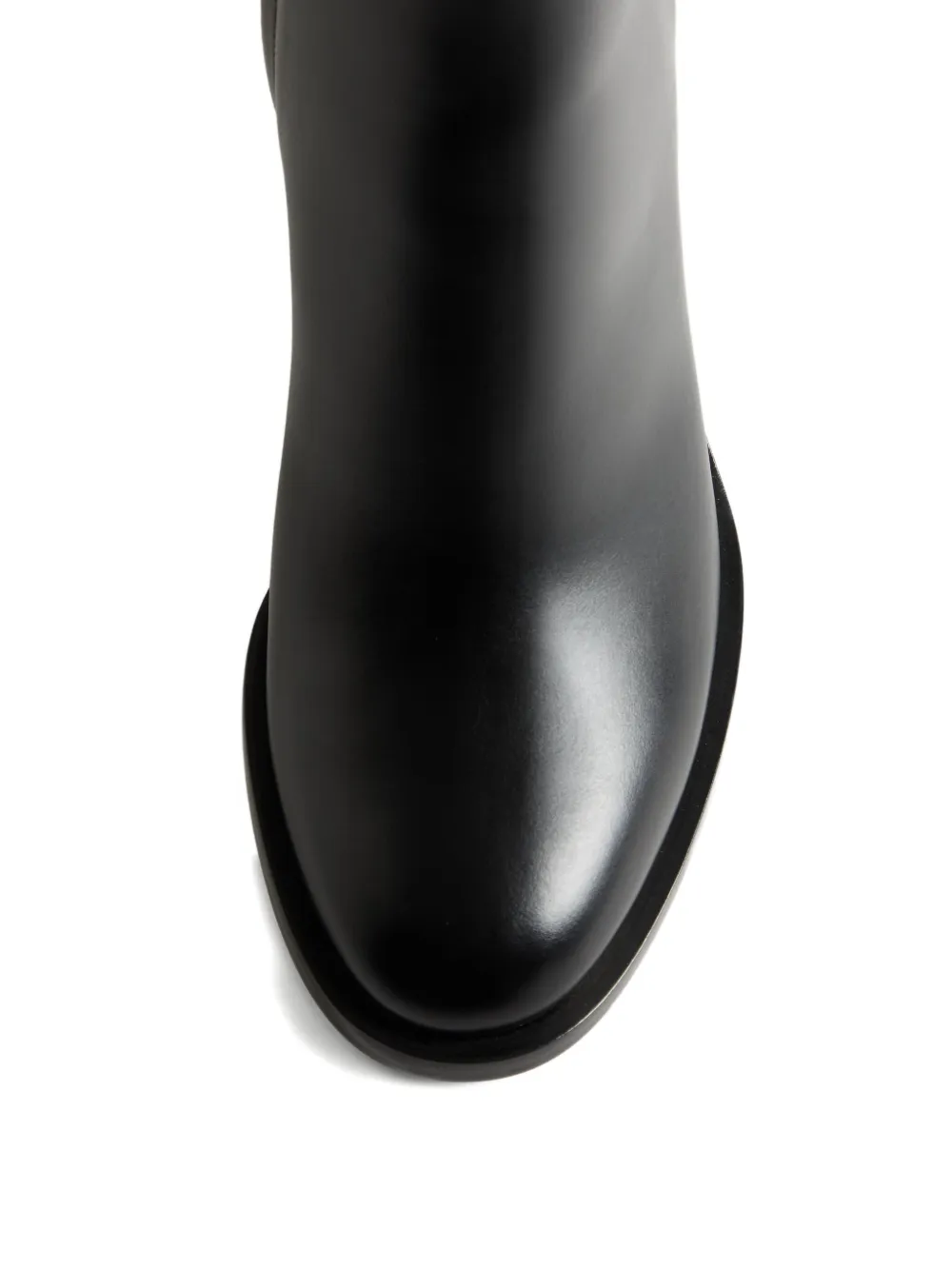 Valentino Garavani 75mm Vlogo Signature Ankle Boots in Black, view 4