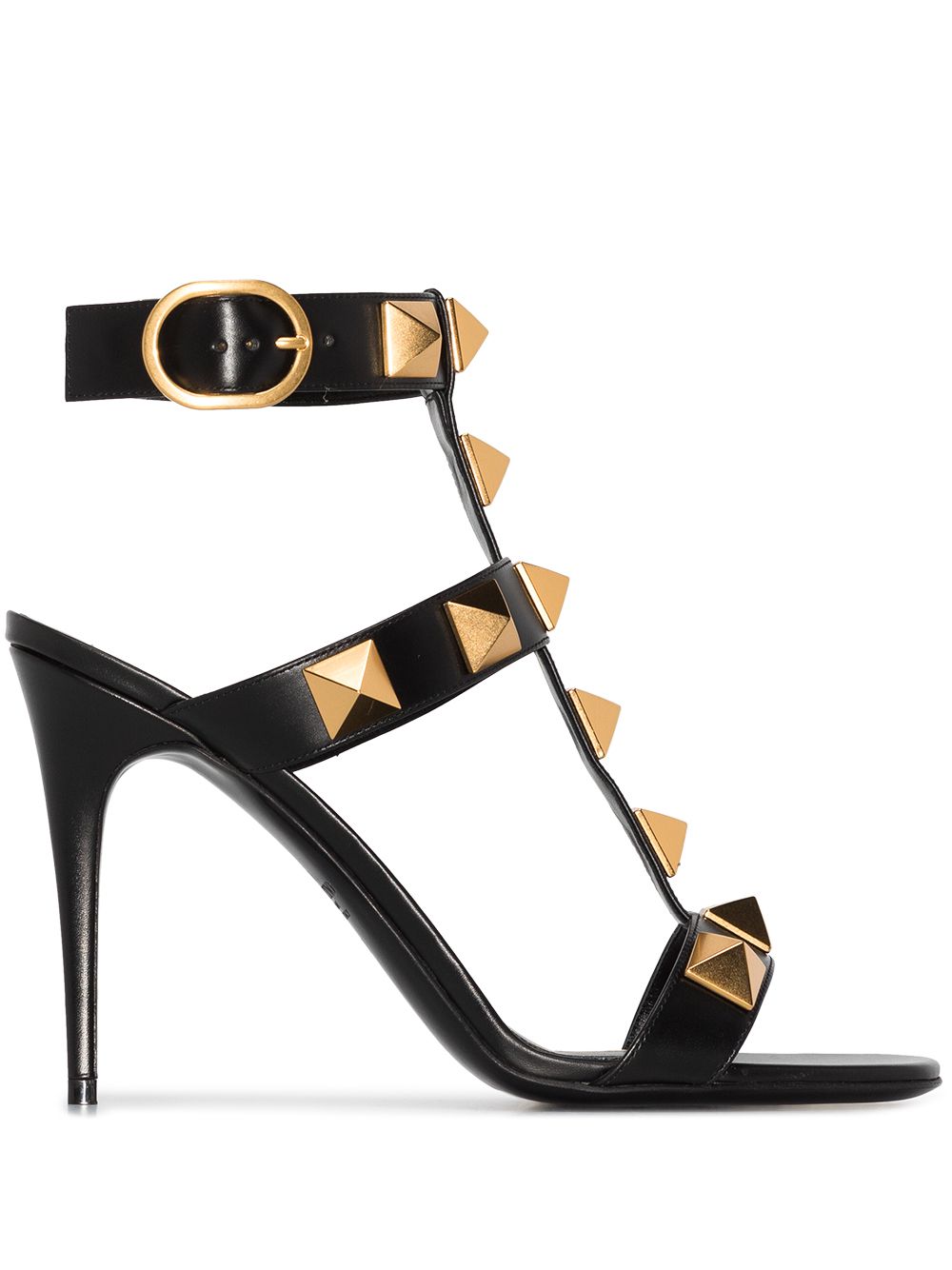 фото Valentino garavani roman stud 100mm cage sandals