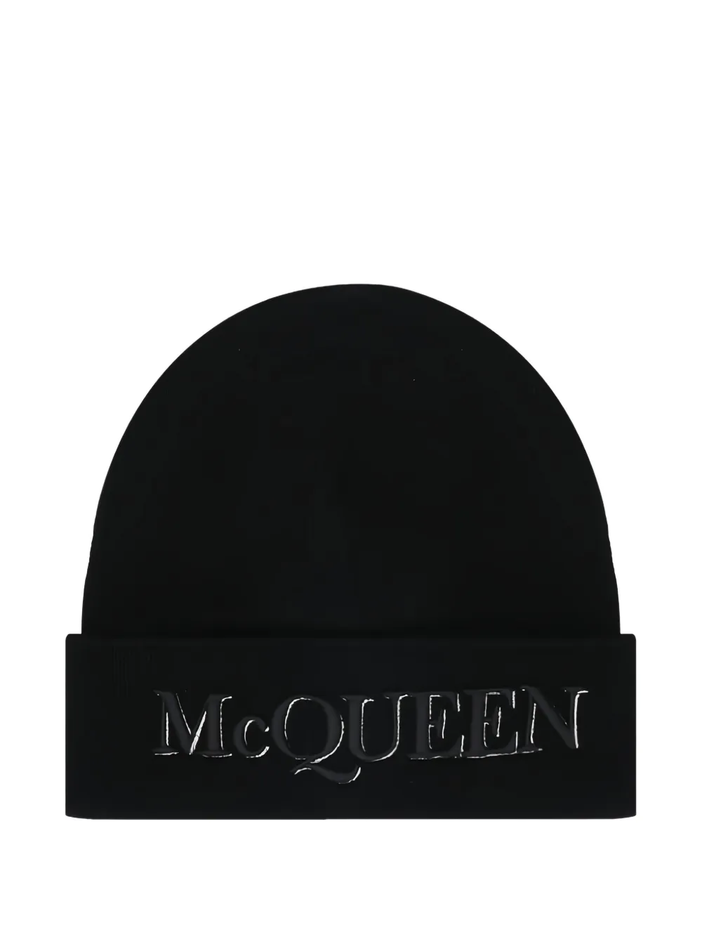 Alexander McQueen embroidered-logo beanie | Black | Image 1