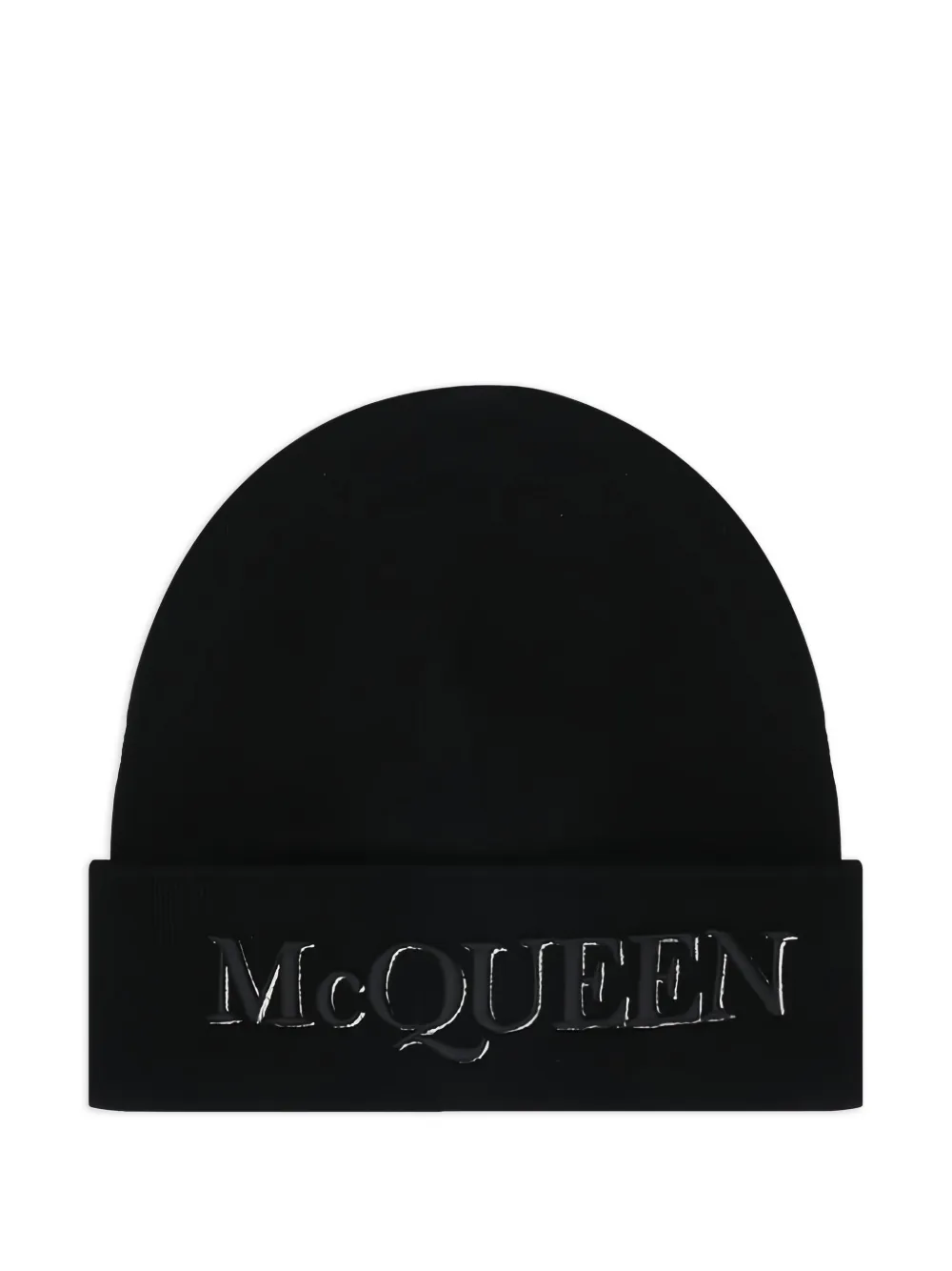 Alexander McQueen Gorro com logo bordado | Preto | Image 1