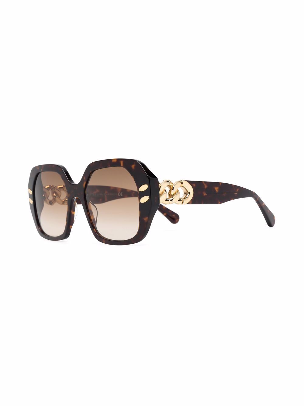 Stella McCartney Eyewear Zonnebril met oversized montuur - Bruin