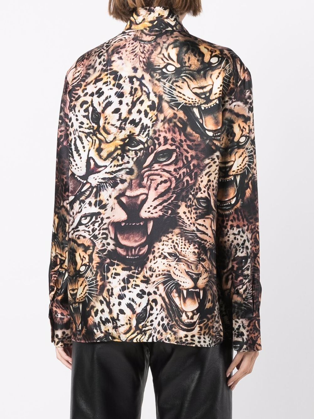 Roberto Cavalli leopard-print Silk Shirt - Farfetch