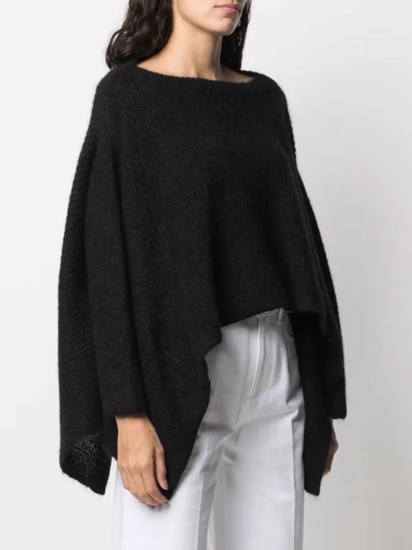 cape jumper with sleeves