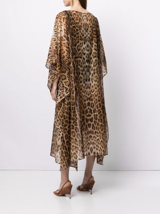 leopard-print mid-length dress展示图