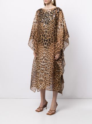 leopard-print mid-length dress展示图