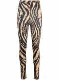 Roberto Cavalli zebra-print leggings - Black