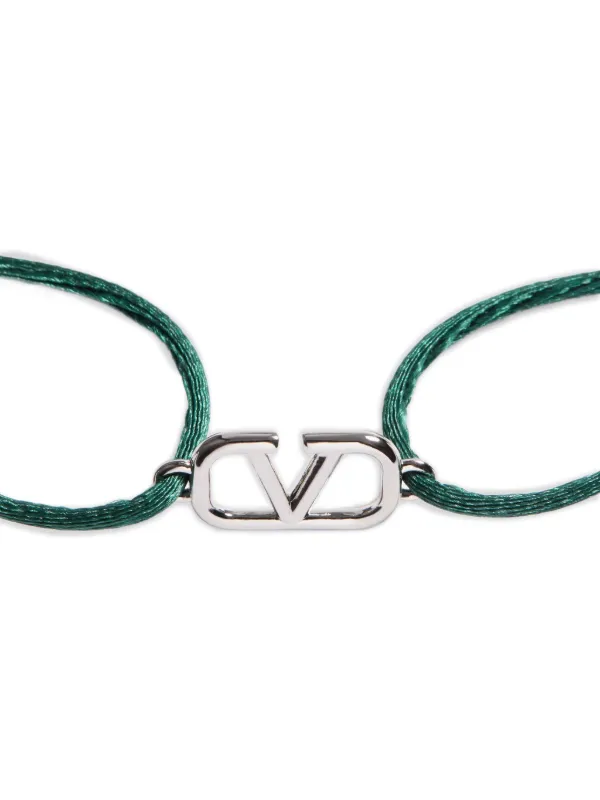 Valentino Garavani VLogo Signature Cord Bracelet | Green