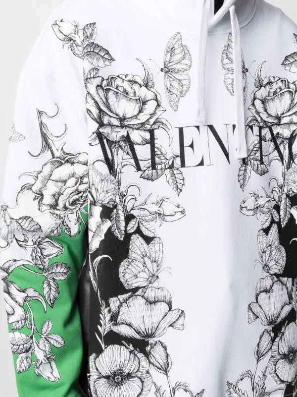 Valentino Garavani Dark Blooming パーカー | ホワイト | FARFETCH JP