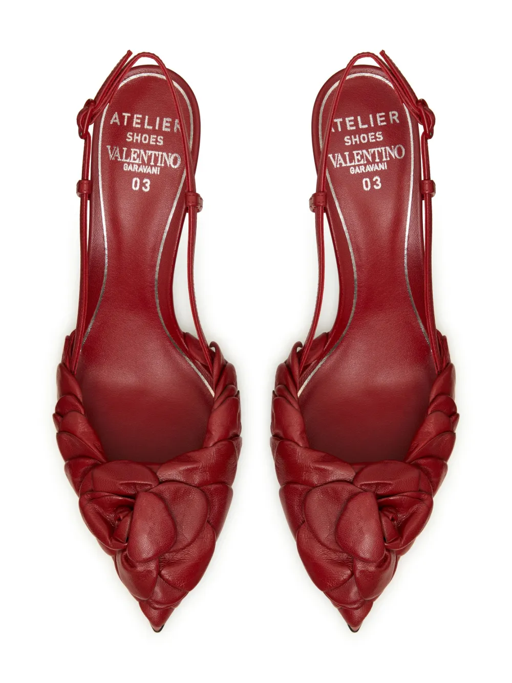 Valentino Garavani Atelier slingback pumps Rood