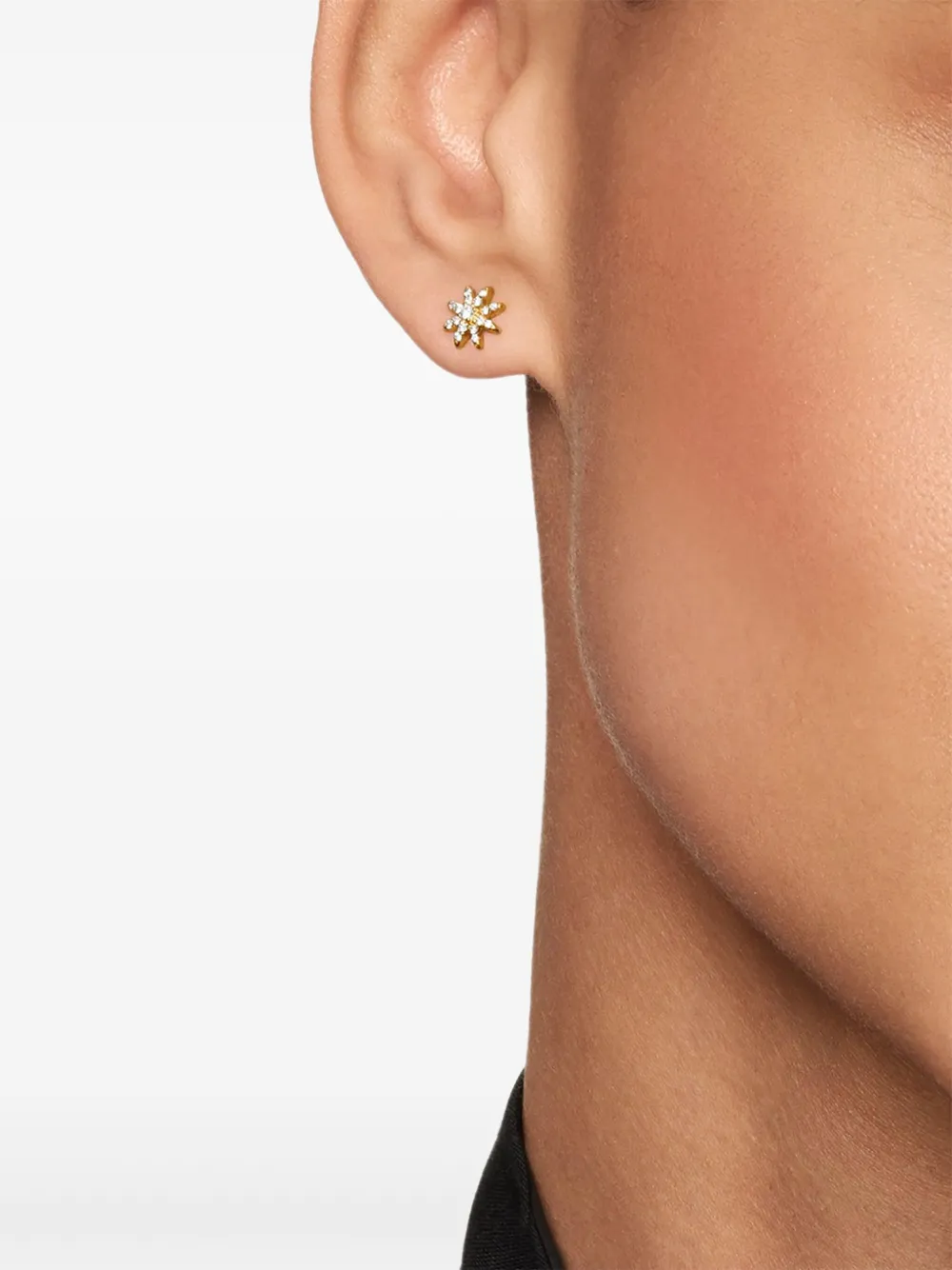 David Yurman 18kt yellow gold Petite Starburst diamond stud earrings (7.5mm) | Image 2