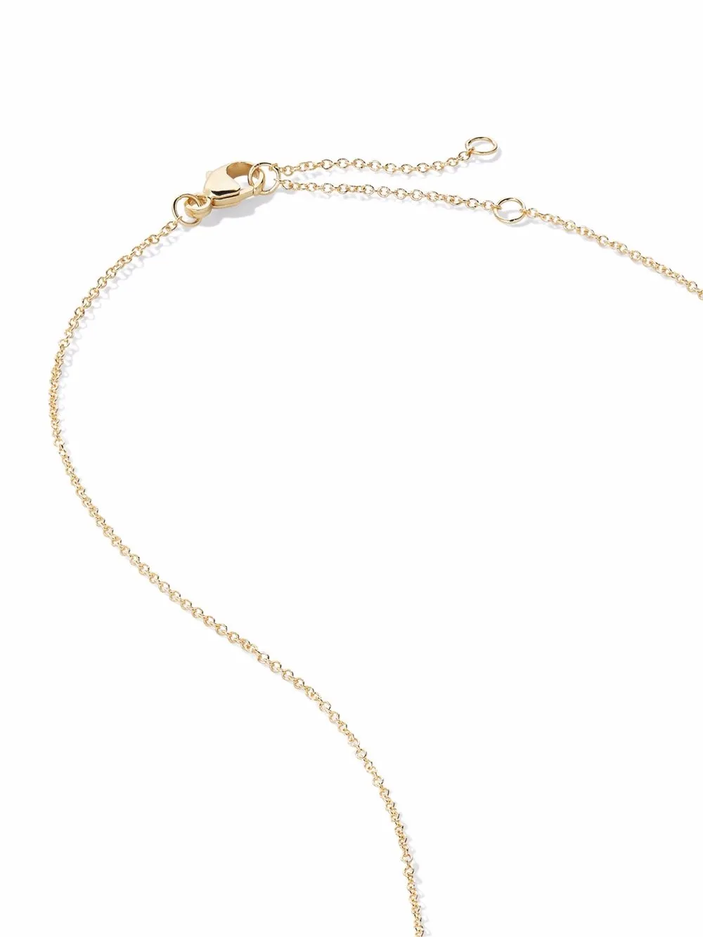 David Yurman 18kt Yellow Gold Initial X Diamond Charm Necklace In Gold