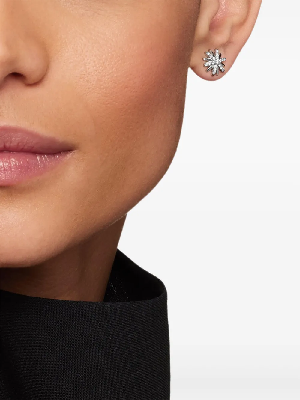 David Yurman sterling silver Petite Starburst diamond stud earrings (10mm) | Image 2