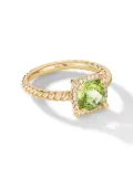 David Yurman 18kt yellow gold Petite Chatelaine peridot and diamond ring (7mm)