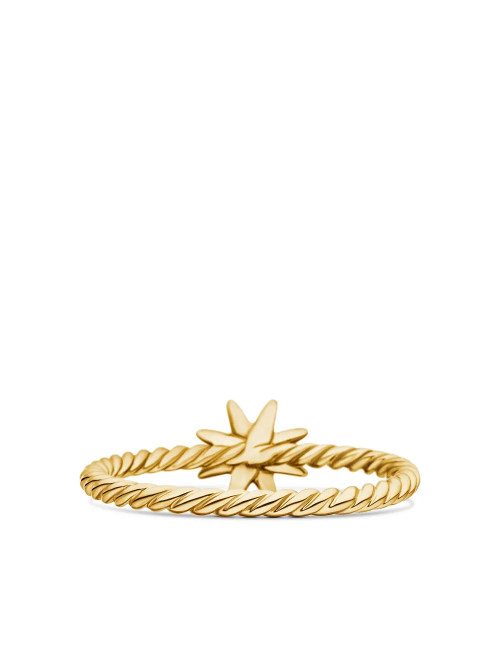 18kt Yellow Gold Petite Starburst Diamond Ring (7.5mm)