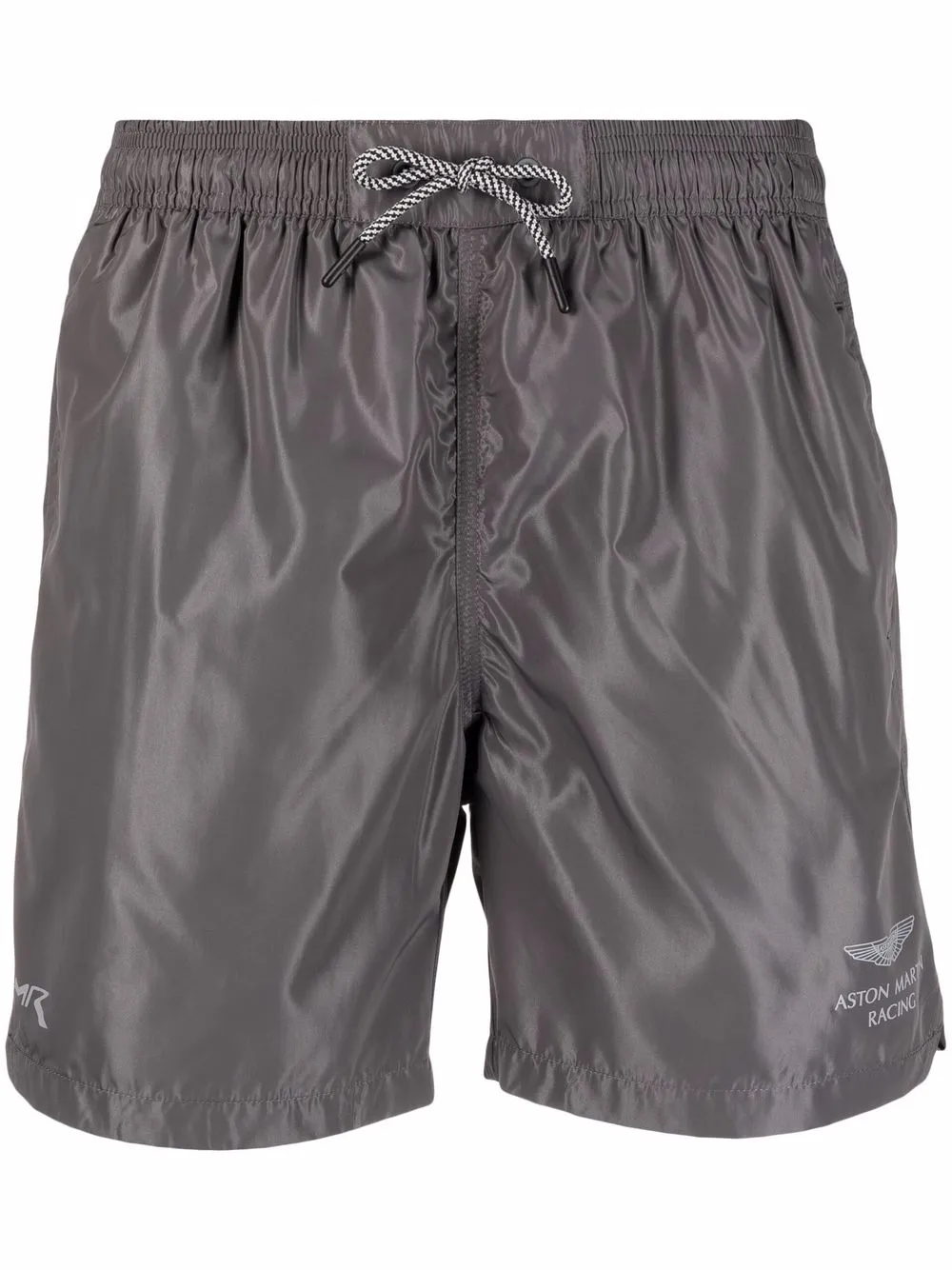 

Hackett x Aston Martin Racing high-shine drawstring shorts - Grey