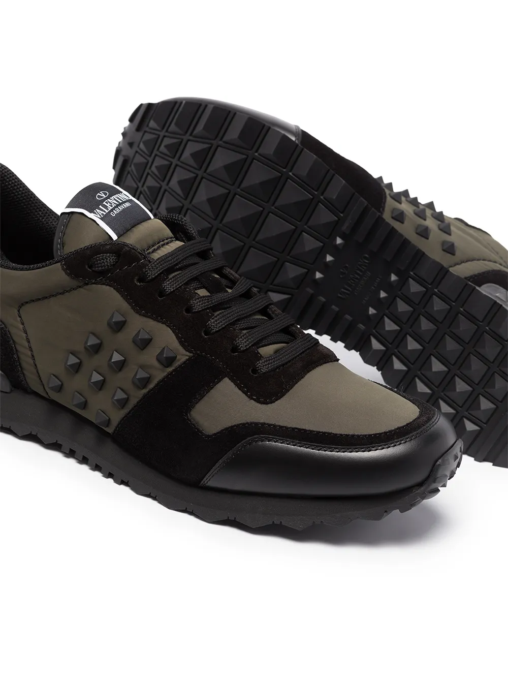Valentino Garavani Rockstud low-top sneakers - Groen