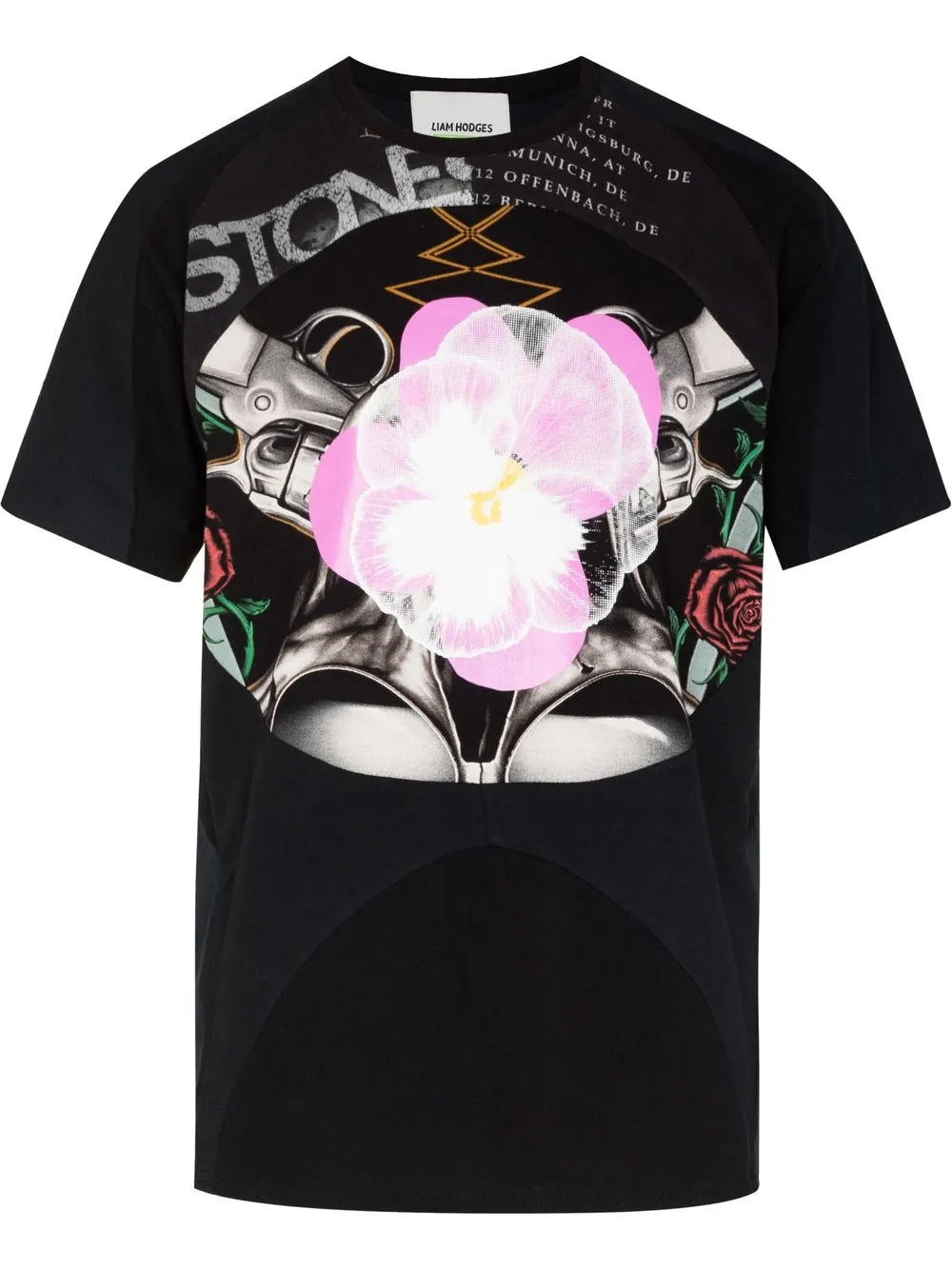 

Liam Hodges Splinter print T-shirt - Black