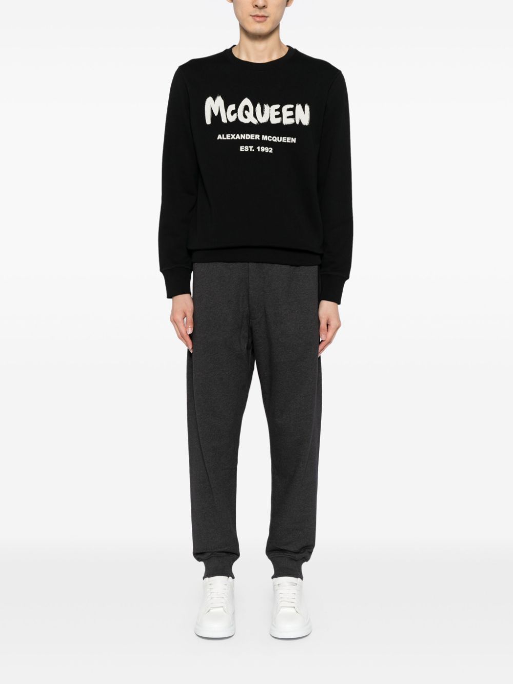 Alexander McQueen Graffiti-print sweatshirt - Black