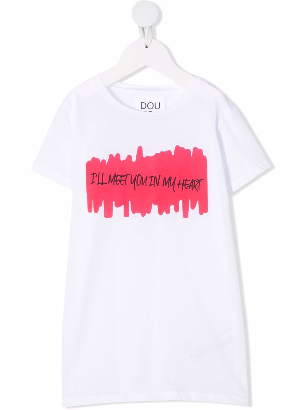 Douuod Slogan-print Cotton T-shirt In Weiss