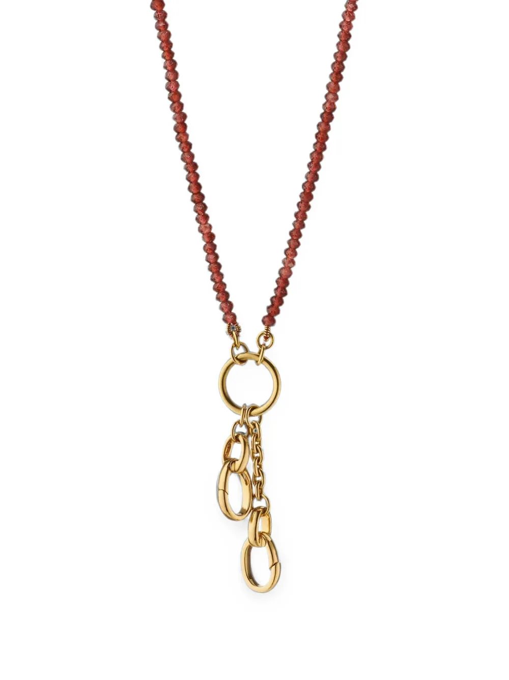 MONICA RICH KOSANN garnet Design Your Own necklace - Gold