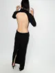 Mônot cut-out backless gown