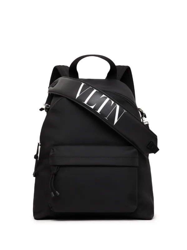 Valentino Garavani VLTN Print Backpack - Black for Men