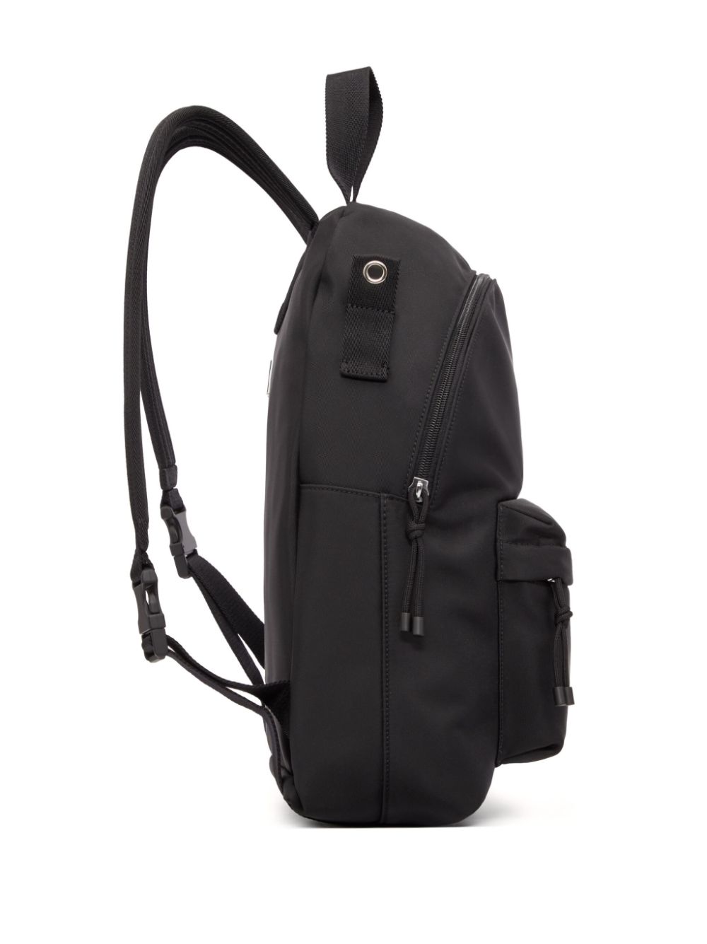 Shop Valentino Vltn Zip-up Backpack In Black