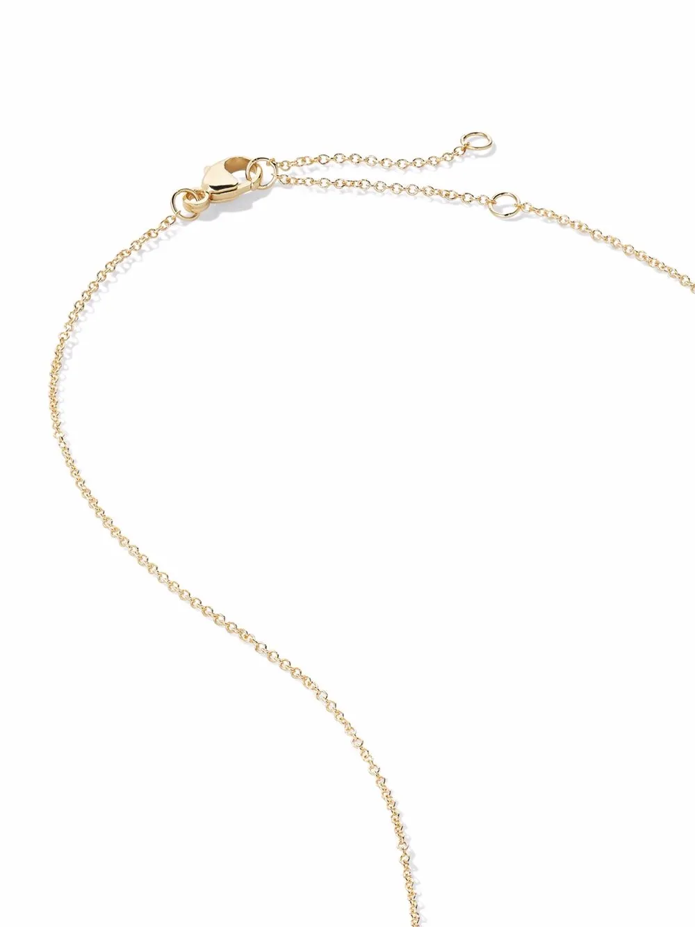 David Yurman 18k Yellow Gold Initial O Diamond Charm Necklace In Gold