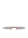 David Yurman 18kt rose gold and sterling silver Classic Cable bracelet (4mm)