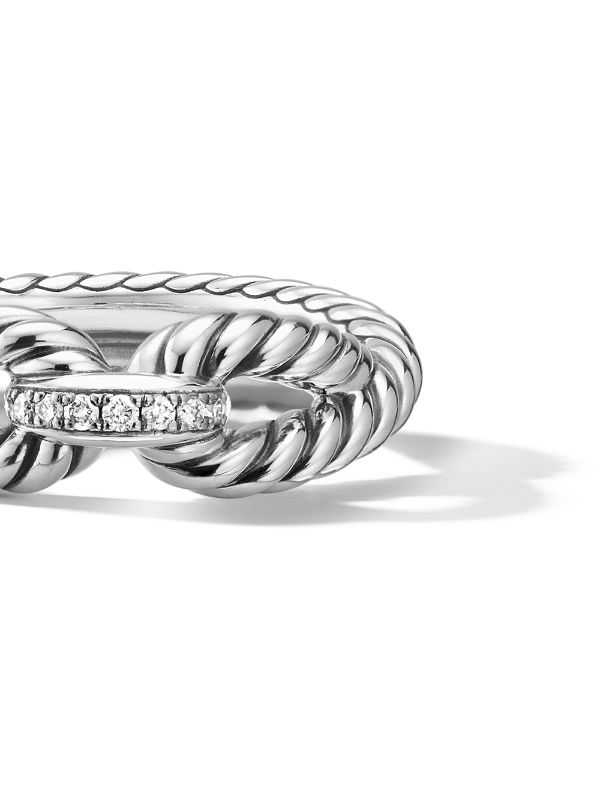 david yurman cable loop ring with diamonds