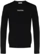 Image 1 of Valentino intarsia-logo crew-neck jumper