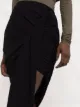 Mugler asymmetric draped skirt