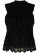 Image 1 of Mame Kurogouchi knit cotton-blend sleeveless top