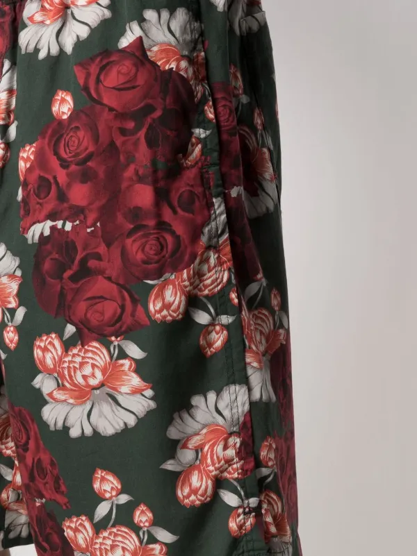 UNDERCOVER: 脇ziptee Rose Collage (Black) | DSMG E-SHOP