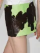 Mowalola cow-print mini skirt