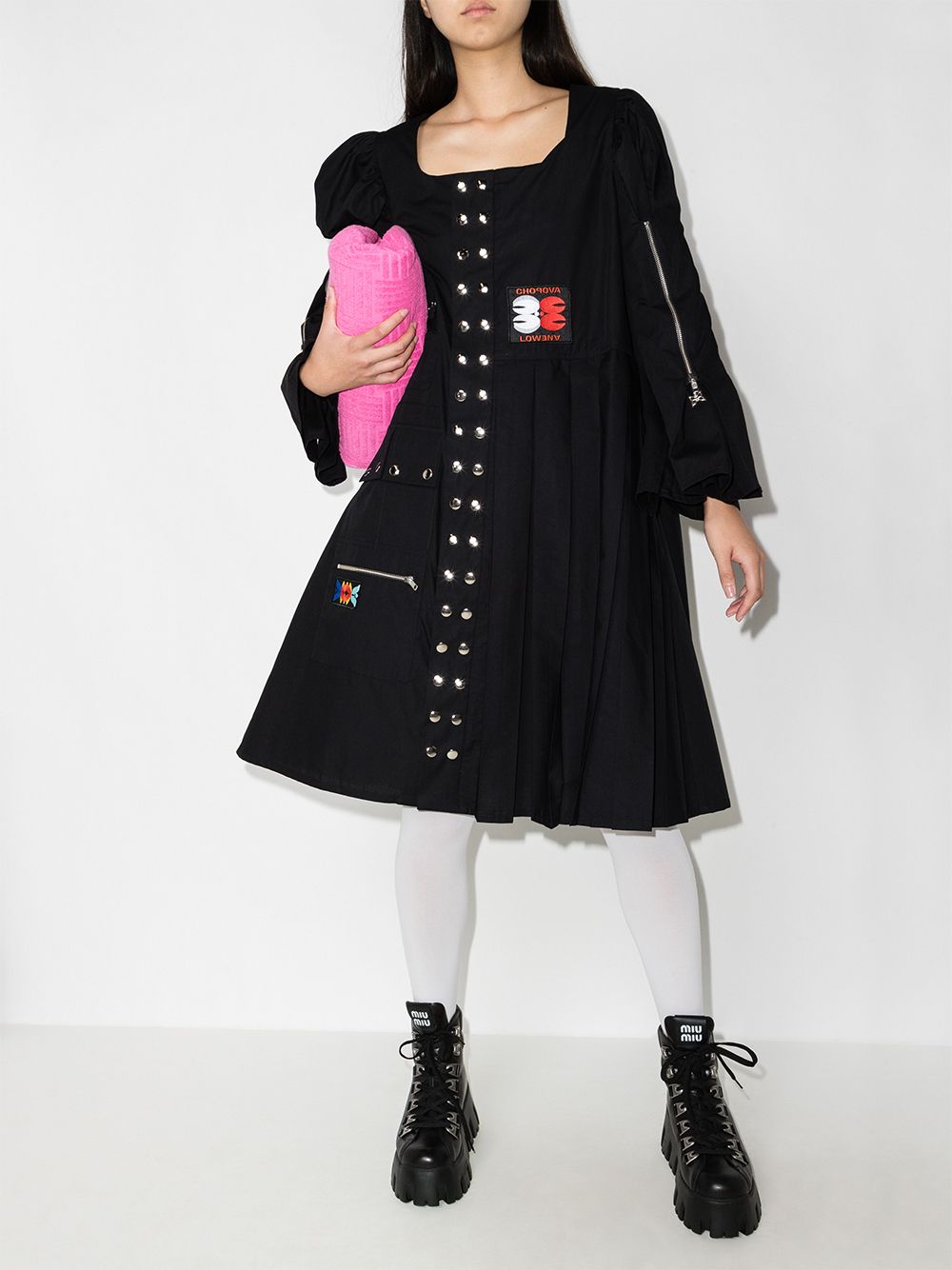 фото Chopova lowena morson kilt cotton midi dress